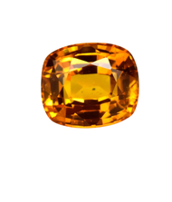 Natural Ceylon Orange Sapphire 9.95 Ct Cuhsion Cut Loose Gemstone