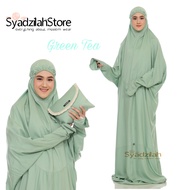 SYADZILAH - Mukena Terusan Dewasa Polos Katun Rayon Travelling