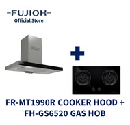 FUJIOH FR-MT1990R Chimney Cooker Hood (Recycling) + FH-GS6520 Gas Hob with 2 Burners