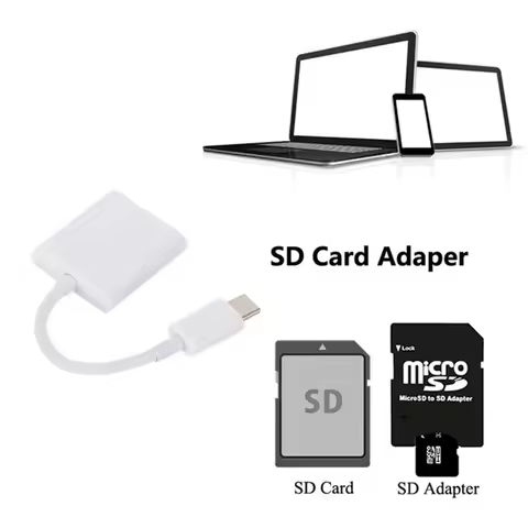 PzzPss TYPE C USB-3.1 USB-C to Micro SD SDXC Card Reader OTG Data Cable TYPE C Mini Adapter For Macb