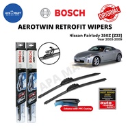 Bosch Aerotwin Retrofit U Hook Wiper Set for Nissan Fairlady 350Z (Z33)(Year 2003-2009) (20"/18")