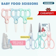 [BEST BUY] Baby Ceramic Food Scissors / Stainless Steel Food Scissors High Quality with Travel Case,