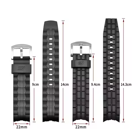 for Casio Edifice Series EF-550/EF523 Rubber Watch Straps for Casio EF550 Diving Sport Watchband Wri
