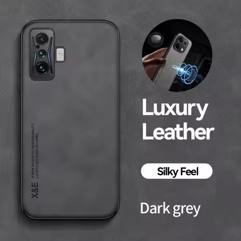 For Xiaomi POCO F4 GT Case Leather Car Magnetic Holder Phone Cases For Poco Poko Pocco Little F4GT F