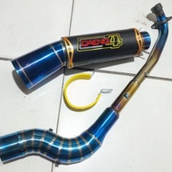 Daeng sai4 Pipe canister conical open specs exhaust Pipe for Wave 125 Xrm 110/125 Wave 100/110/115 R
