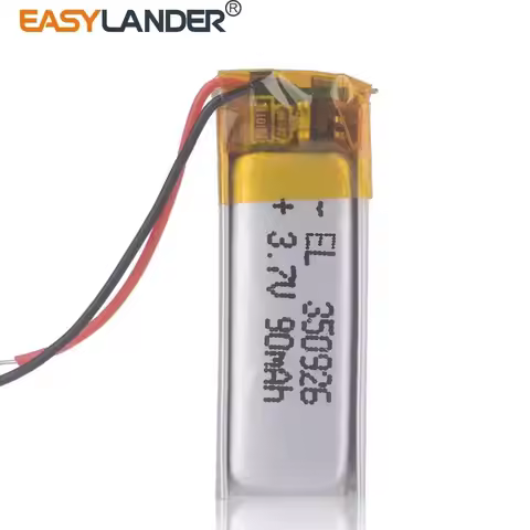 350926 351024 3.7V 90mAh Rechargeable li-Polymer Li-ion Battery For bluetooth headset 3D glass Smart