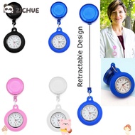 ZICHUE Pocket Watch Silicone Brooch Pin Quartz Clock Fob Watch