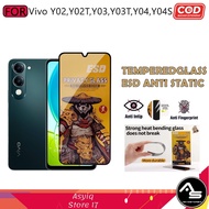 LAYAR Tempered Glass Esd Premium Spy Full Screen Vivo Y03 Y03t Y04 Y04s