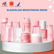 GLAD2GLOW BRIGHTENING GLOWING SERIES | SERUM | MOISTURIZER | MICELLAR WATER | MILK AMINO GENTLE CLEA