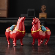 Ceramic Tangma Decoration Creative Home Office Horse to Success Desktop Study Decoration Decoration 