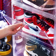 Transparent Transparent Shoe Box Acrylic Shoe Box with Lid Magnetic Side Door Shoe Storage Box Shoe 