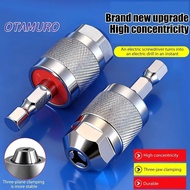 RANERVZZ Quick Change Chuck, 1.5-6.5mm Self-Tightening Drill Chuck Adapter,  1/4 Inch Hexagonal Hand