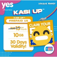 SimKad YES Kasi Up Prepaid (10GB data internet, 30 hari) , YES Sim Card YES 4G