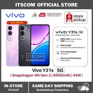 vivo Y31s 5G Smartphone 6GB / 8GB RAM + 256GB ROM 6500mAh BlueVolt Battery Snapdragon 4 Gen 2