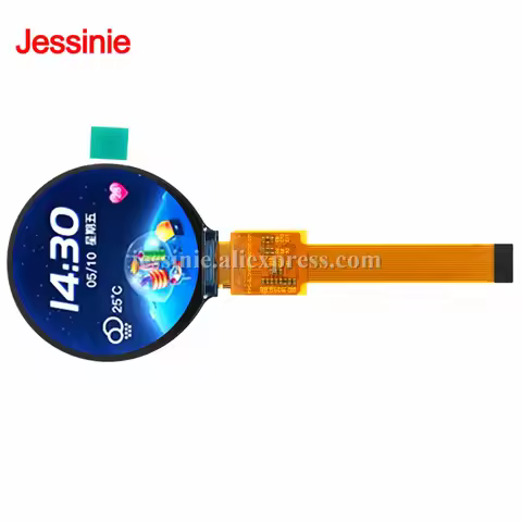 0.71 0.9 0.99 1.28 1.6 2.1 2.76 inch Round TFT Display HD IPS LCD Full Color SPI serial port screen