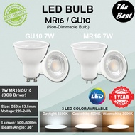 LED Bulb MR16 / GU10 7W White Casing Eyeball Spotlight Bulb Track Light | DL 6500K CW 4000K WW 3000K