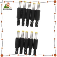 [Buymorefun] 10Pieces DC5525 Stromanschluss Plug 5.5mm*2.5mm Connector Adapter Black