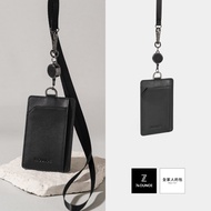 74ounce Genuine Leather Dual-Use Retractable Id Holder (Straight Type) [TN-046]