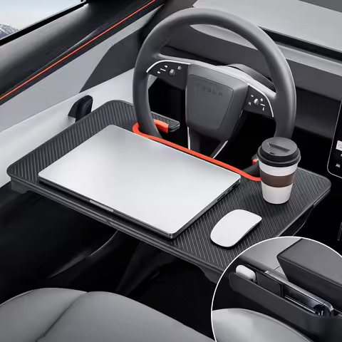 YZ For Tesla Model Y YL 3 Highland Juniper 2-in-1 Foldable Steering Wheel Table Desk Board Tray&Car 