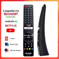 SHARP LED Android TV Smart TV OEM Remote Control GB326/ GB346 Compatible With GB326WJSA GB238WJSA GB