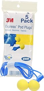 3M E-A-R EXPRESS Pod Plugs Ear Plugs VP311-1115, Corded