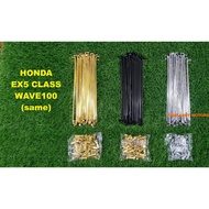 HONDA WAVE100 EX5CLASS 10x161-17 FRONT REAR SPOKES LIDI JEJARI RIM DEPAN BELAKANG SET WAVE 100 W100 