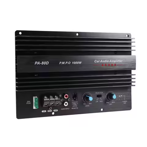 Highly Recommended 12V 1000W Car Audio High Power Amplifier Amp Board Powerful Subwoofer Bass Amp PA