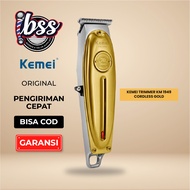 KEMEI Trimmer KM 1949 Silver & Gold / KEMEI KM 1946 / KEMEI KM 1945 body full metal trimmer alat mes