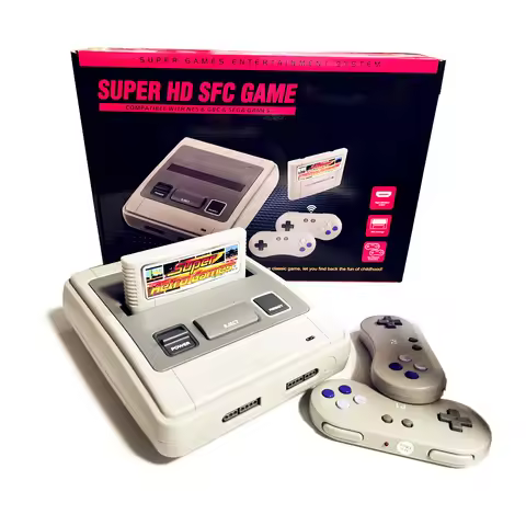 SFC52HD Super Retro Hardware Game Console Play For SFC/SNES Built-in 121 Games Cartridge with 2 Wire