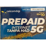 CelcomDigi Prepaid Sim Card "Easy to Remember" 014-5697855