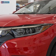 2 Pcs Car Headlight Protective Film Restoration Transparent Black TPU Sticker For Honda HRV 2016 201