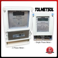TNB Meter Tolmetsol KWH Meter Single Phase / Three Phase Kilowatt Digital Meter 1P 3P 60A / 100A