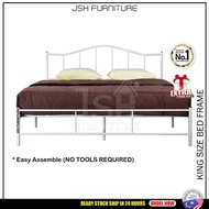JSH D180 King Size Double Bed Frame Only / Metal Double Bed / Beds / Katil Besi