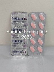 READY STOCK MIDOREST 15 MG MIDOLAM 15 MG VATAMIN 1 STRIP 10 TABLES   5 STRIP 50 TABLETS 10 STRIP 100