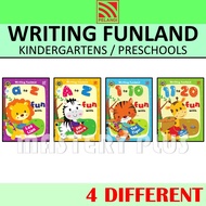 WRITING FUNLAND : a to z FUN WITH LOU LION | ZAC ZEBRA & 1 TO 10 FUN WITH TEX TIGER | GIL GIRAFFE | 