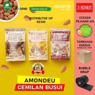 NEW FAVORIT Amondeu Korean Almond Roasted Almom Cemilan Ibu Hamil Menyusui almon Yummys Bumil Crispy