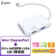 [ORIGINI SELECT] i-gota Mini DP To DVI HDMI VGA 3 In 1 Adapter
