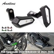 For Kawasaki Z500 NINJA500 2024-2026 NINJA500 SE Z500 SE Motorcycle Anti Drop Adhesive CNC Aluminum 