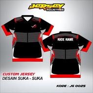 MLBB FREE FIRE Gaming Jersey, Customizable Nickname, Can Be Ordered Individually