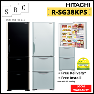 Hitachi R-SG38KPS Solfege 3-door Refrigerator 375L (Gift: Vacuum Container Set)