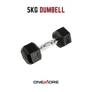 ONE MORE Hexagonal Dumbell 5kg Barbell