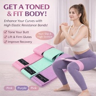 Fabric Resistance Bands Booty Bands for Workout Exercise Glutes Legs Fitness Training (Women & Men)