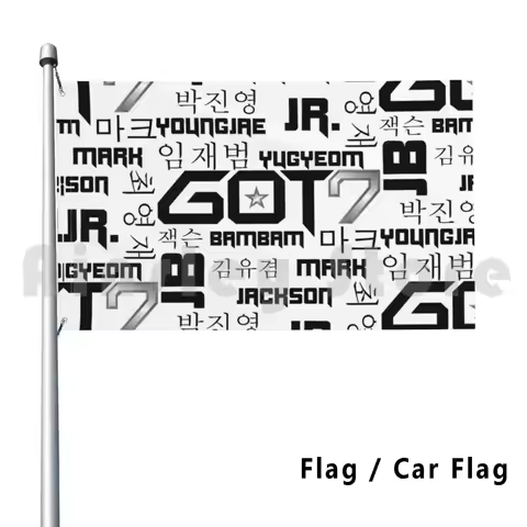 Got7 Outdoor Decor Flag Car Flag Got7 Kpop Korean Pop Bambam Jackson Jr Mark Youngjae Yugyeom Jb Bla