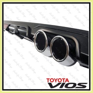 ☩ ❈ ☂ Toyota Vios 2018 3RD GEN SUPERMAN Rear Bumper Lip Diffuser (Matte Black)