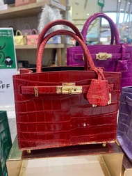 Xotique Claire Crocodile Bag RubyRed