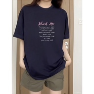 [2 Days Shipping] XH100% Cotton Short-Sleeved T-Shirt Women Tops Korean Style Loose Summer Clothes C