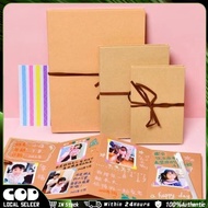 DIY Photo Album Couple Girlfriend Birthday Hand-Adhesive Accordion Folding Page Blank Scrapbook Phot