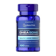 DHEA for Women and Men 50mg, Dietary Supplement for Healthy Aging, 3 Month 100 Tablets