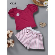 D4 JAEWON STRIPE KIDS SUIT GIRLS SUIT C623