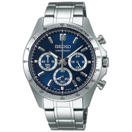 100% Authentic Seiko Spirit JDM Chronograph Blue Dial Quartz Male Watch SBTR011